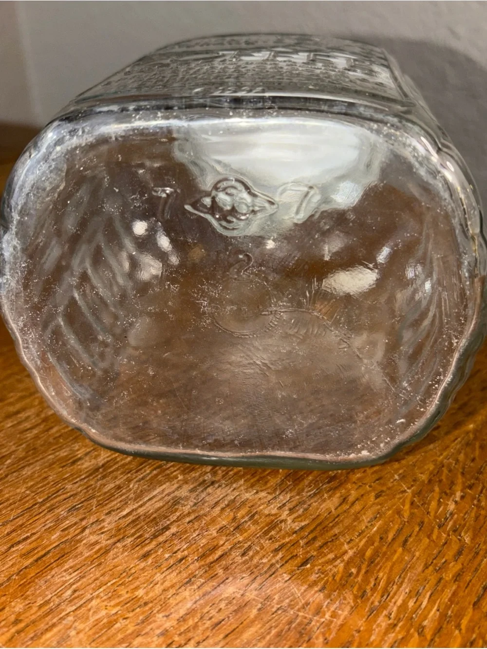 Vtg Sunshine Brand Glass Coffee Jar w/Zinc Lid Country Store Advertising